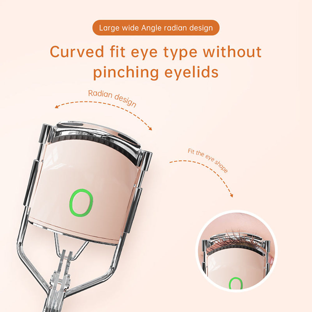 Heated Eyelash Curlers, 3 Heating Modes Portable Natural Curl   Metal Style Design