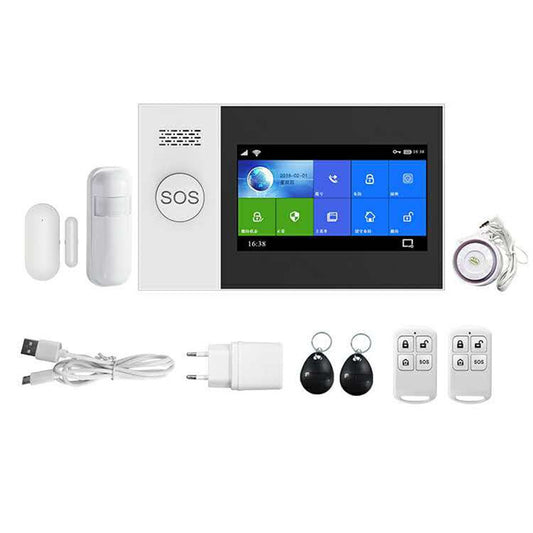 Full touch screen color screen GSM anti-theft alarm